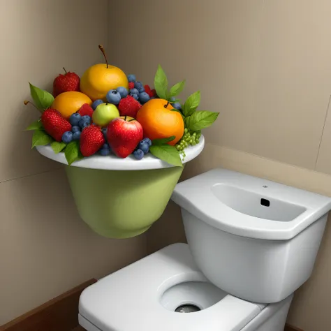 Fruit in the toilet