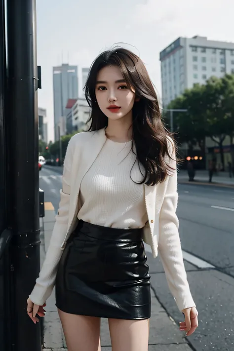 Amy Lynn (Lin Meilin / Lin Meilin)
Taiwanese female influencer in her early 20s。Black hair straight hair。a miniskirt、Skeletal Wave。Charisma。Clear face。