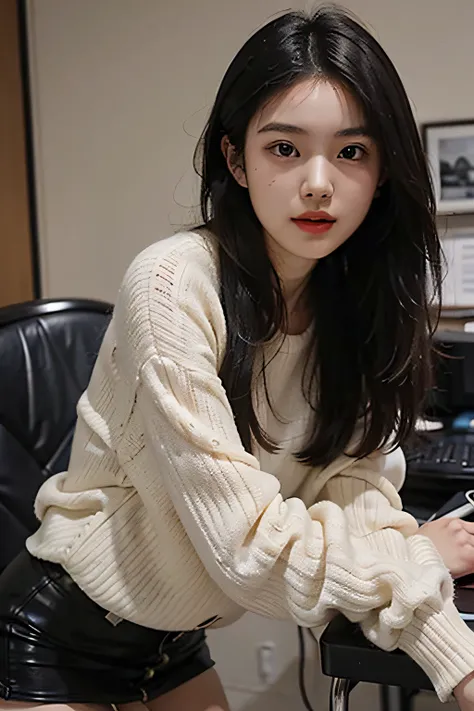 Amy Lynn (Lin Meilin / Lin Meilin)
Taiwanese female influencer in her early 20s。Black hair straight hair。a miniskirt、Skeletal Wave。Charisma。Clear face。