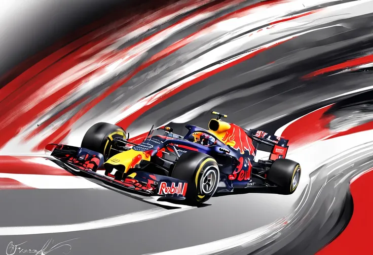 a close up of a red bull racing car on a black background, red bull, rb 6 s, rb6s, max verstappen, octane render ] ”, photographic render, octane render ”, octane render”, rendered in v-ray, rendered in corona, f11:6, rendered in povray, extreme render, mo...