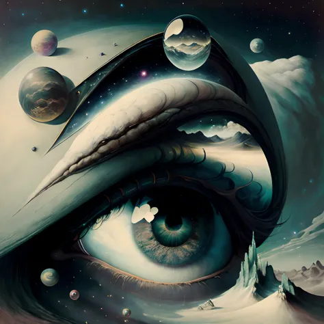 The galaxy in the eye: surrealism