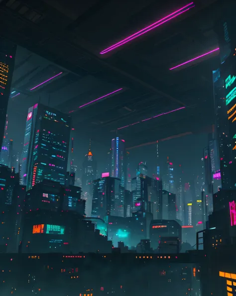 cyberpunk city