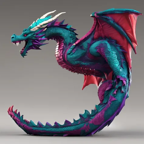 2D logo shaped dragon