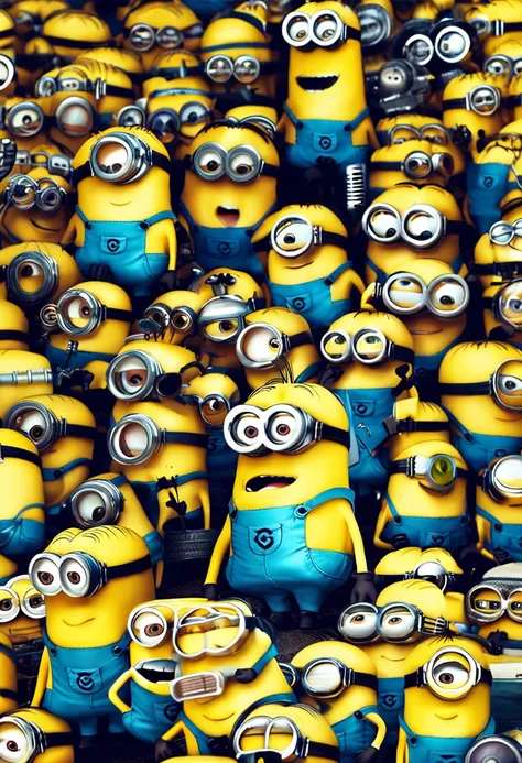 minion com o dedo indicador na boca pedindo silencio