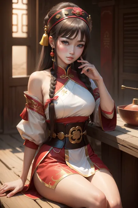 pretty young girl，The first beauty of the Three Kingdoms era，18yr old，