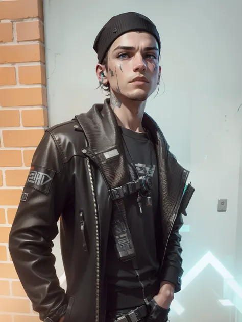 Change this background cyberpunk, realistic face,8k, ultra graphics, a boy