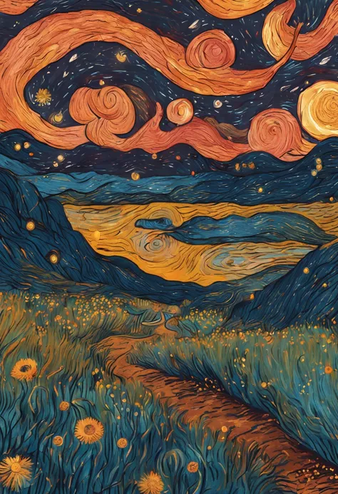 Van Gogh，starrysky