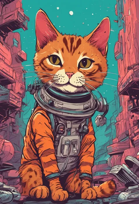 A cat who became an astronaut