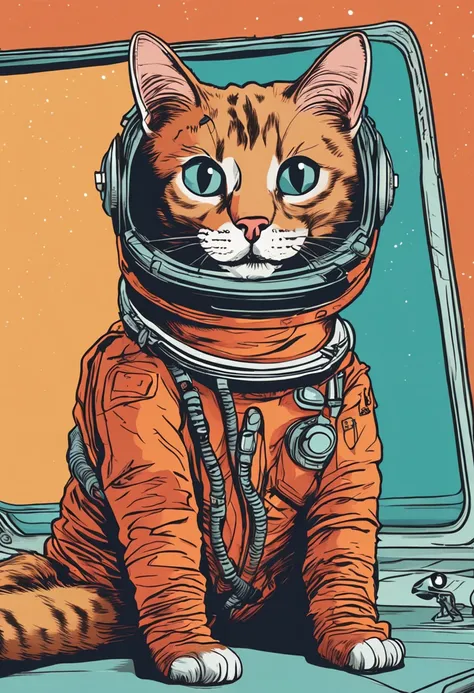 A cat who became an astronaut