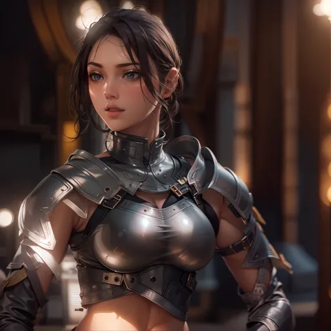 Beautiful woman in high sexual armor big boobs with best quality best effects best shadows best lighting 8k ultra HD super realistic