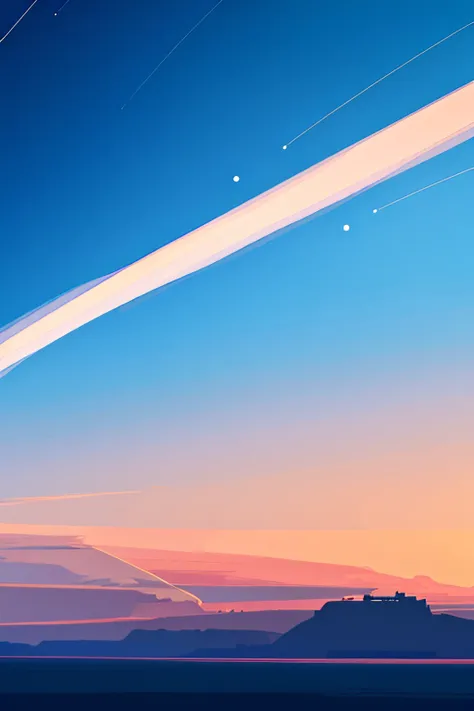 cola exists, planetarium, sky, fantasy, {{{giant Jupiter}}}, blue, {{{huge Jupiter}}},{{{masterpiece}}}, {{the best quality, super fine illustrations, beautiful and delicate water}}, {{very delicate light}}, starfall, clean sky, night sky, night, depth of ...