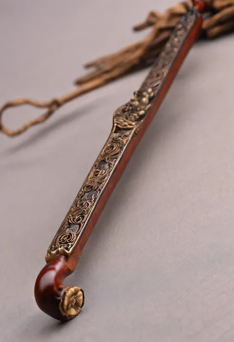 A hairpin, Ancient sword, long elegant tail, Wooden wand,exquisite handle, Woody, A wooden hairpin, Hairpins, hair adornments, hand carved