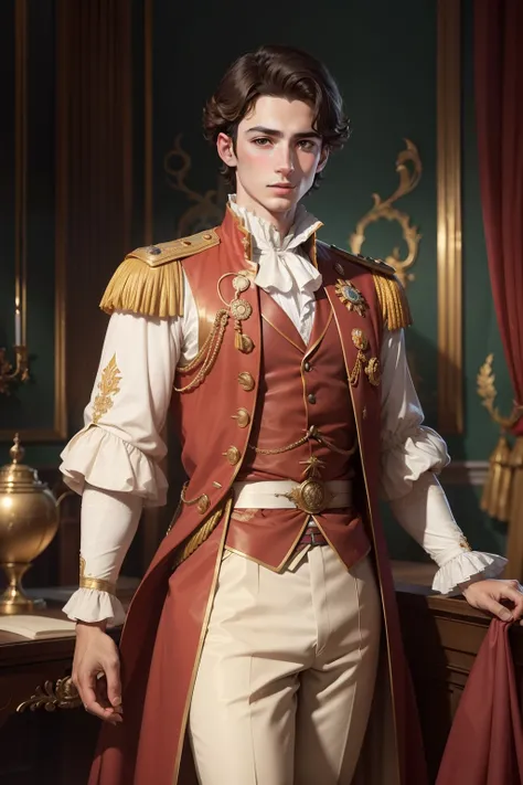 Young Spanish prince of 17 years of the eighteenth century