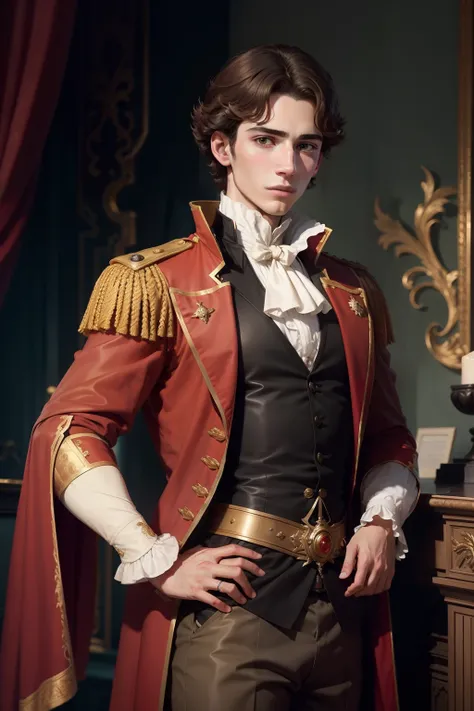 Young Spanish prince of 17 years of the eighteenth century