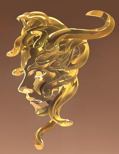 Medusa golden statue，bronze statue，high light，Shiny，metalictexture，metalictexture，metalictexture，metalictexture，metalictexture，metalictexture，metalictexture，metalictexture，metalictexture，metalictexture，metalictexture，