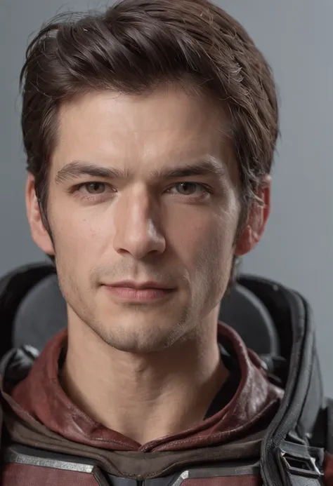 Autoretrato de um homem, master part, extremamente detalhado, melhor qualidade, Com trajes terno preto, extremamente detalhado, como Barry Allen, inspirado em The Flash. (8k, qualidade superior, melhor qualidade, obra-prima, altamente detalhado: 1.2), (de ...