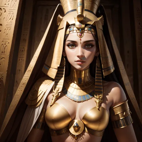 "Ancient Egyptian beautiful queen, Egypt, hyper realistic, ultra HDR."