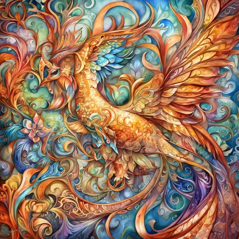 wavy, cool design, colorful design, warm colors, colorful, sinister, evil spirit, (masterpiece, top quality, best quality, official art, beautiful and aesthetic:1.2), , extreme detailed,(fractal art:1.3), entangle ,colorful ,highest detailed (((masterpiece...