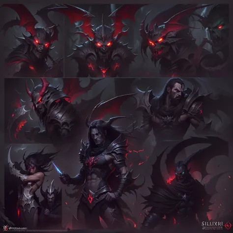 (Best quality, Detailed),(dark and angry,graveleux:1.3,sombre:1.2),ILLIDAN, World of Warcraft,
(Demonic wings, cornes pointues:1.3,dark red skin),two blades of Azzinoth,dark eyes,sinistre, regard intense, background dark, volumettic light