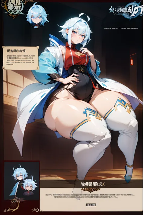 a picture of a character sheet with a picture of a woman holding a sword, best anime character design, human and dragon fusion, white haired deity, anime character, anime character reference sheet, akira from chinese mythology, official art, hyaku. detaile...