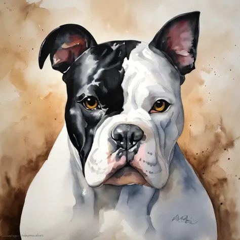 "masterpiece, black-coated American Bully with white color accents, channeling the Matrix style, sporting sunglasses, captured from a dynamic angle, delivering the best quality in stunning 4K resolution."