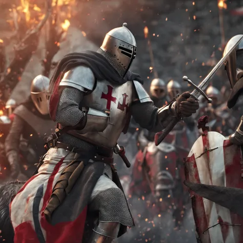 Knight Templar in action at the crusades best postsilvel image