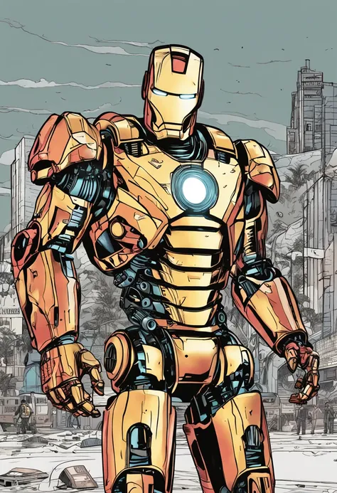 Robot COP Iron Man