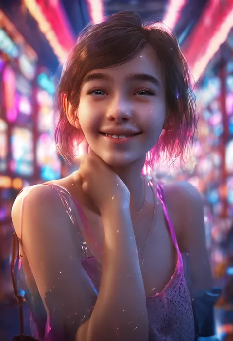 "Specifications: 8K Resolution, Optimal Quality: 1.2, Realistic Style, Enhanced Photorealism: 1.37, Crystal Clear Ultra High Definition, Subject: Teenage Girl (16 yrs old), 1 Girl, Cute, Smile, Closed Mouth, Beautiful Details, Beautiful Nose, Full Body, We...