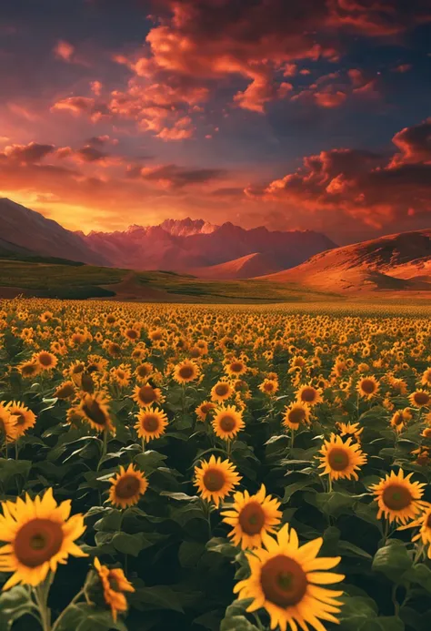 smartphone wallpaper, field of sunflowers