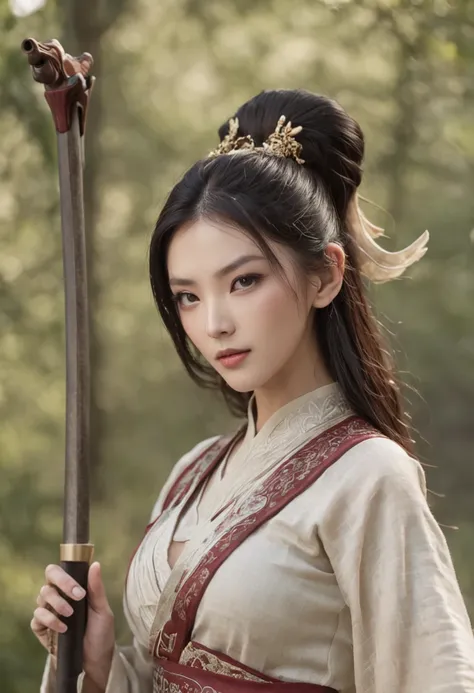 (tmasterpiece，High Picture Quality，Beautiful face，Oriental women，Eastern warriors，gallant woman，swordsmen，a matural female，Refined eye and facial details，Stand tall，Fairy-like appearance，Beautiful embryos，Light gauze like white，Cloth boots and over-the-kne...