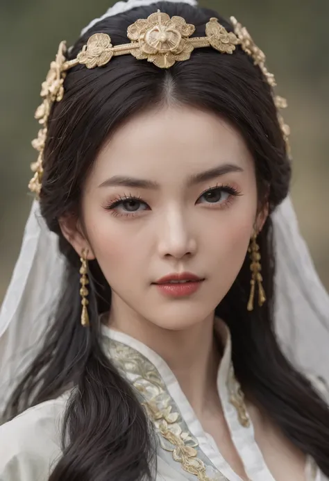 (tmasterpiece，High Picture Quality，Beautiful face，Oriental women，Eastern warriors，gallant woman，swordsmen，a matural female，Refined eye and facial details，Stand tall，Fairy-like appearance，Beautiful embryos，Light gauze like white，Cloth boots and over-the-kne...