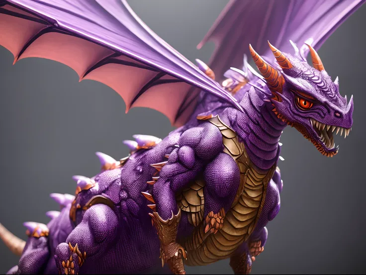 (masterpiece, best quality:1.2), ultra-detailed, Purple and orange EdobBugs, (realistic:1.5), furry, dragoness, anthro --auto