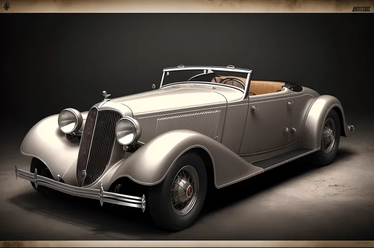 (masterpiece, best quality: 1.2), extremely detailed 1936 Auburn 852 SC Boat Tail Speedster, (perfect skin), (muted colors: 1.2, dark studio, rim lighting, two tone lighting, dim lighting, low key, ), 1930s poster (style ), black film, (noir atmosphere: 1)...