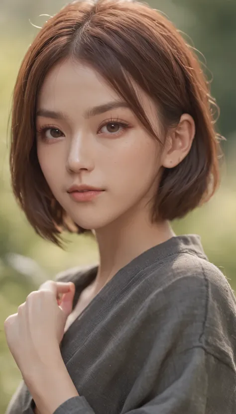 ​masterpiece、Cinematic portrait photography、octan render、8K、1girl in、sixteen years old、Calm、(Eye for realistic details、natural skin textures、Realistic face details)、Soft dramatic lighting、depth of fields、bokeh dof、vibrant detail、finely detail、Surreal、Hazy ...