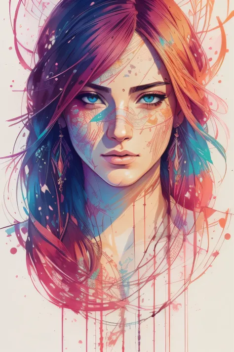 strong warrior princess, centered, key visual, intricate, highly detailed, breathtaking beauty, precise lineart, vibrant, comprehensive cinematic, Carne Griffiths, Conrad Roset, (the most beautiful portrait in the world:1.5)