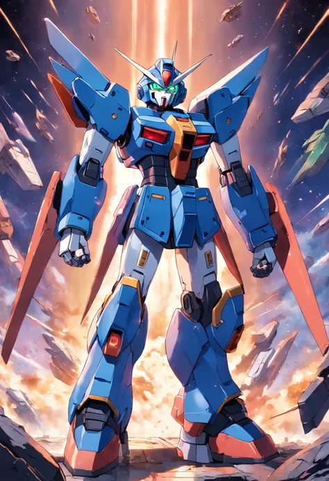 A gundam based on megaman