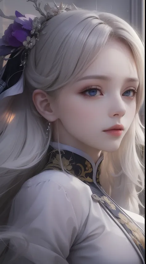 (very detailed cg unity 8k wallpaper, masterpiece, best quality), best illumination, insanely beautiful, floating, girl in white...