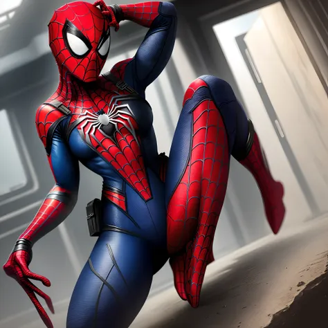 No clothing，Female Spider-Man