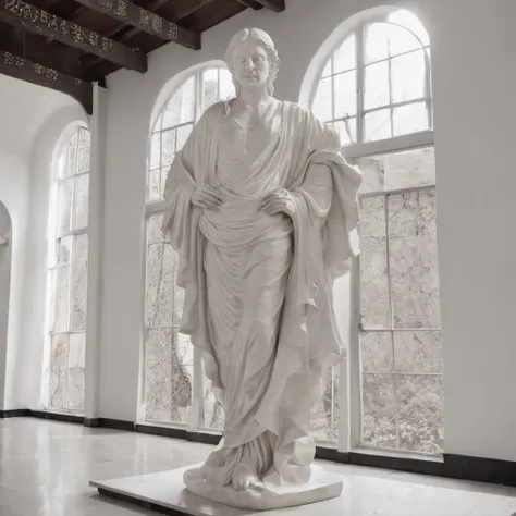 In the temple of knowledge, libraryai，Two huge sculptures stand out in the center of the room。First, Sculpture is the embodiment of idealism，Like a burning flame，flowy、Abstract and mysterious。The sculpture does not have a clear shape，It is like an invisibl...