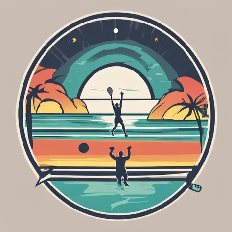 Beach Tennis logo icon