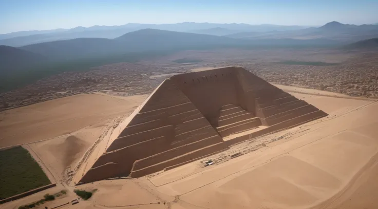 Piramides de egipto cuando recien las terminaron de construir.realista