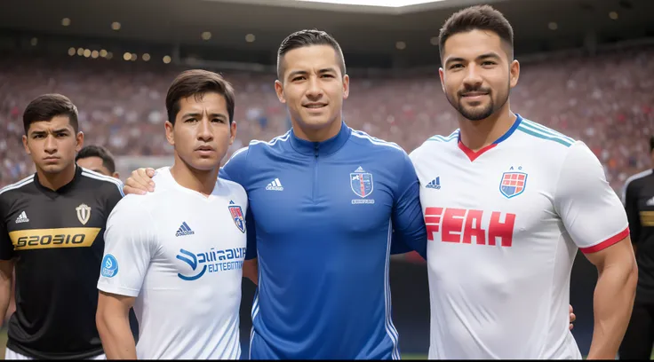 JUGADORES DE FOTO EN UNA CANCHA REALISTA