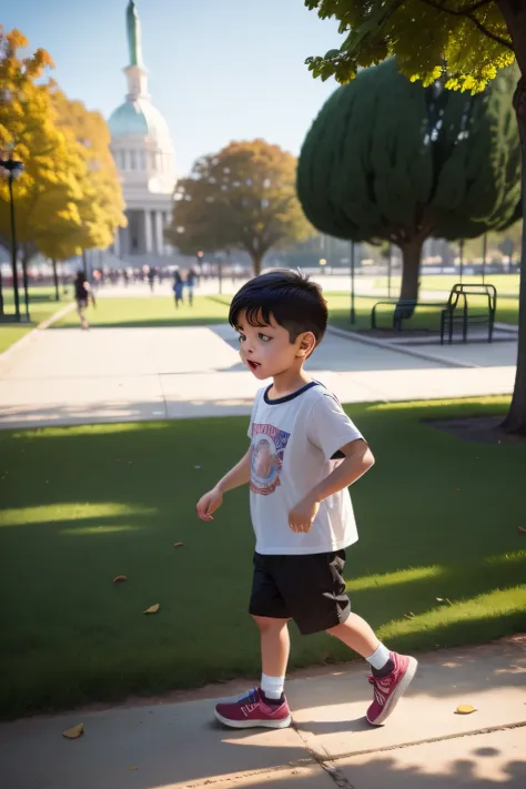 A photo of a child playing in a park, com a legenda "ADHD doesnt mean youre not smart or capable. It just means you learn differently."