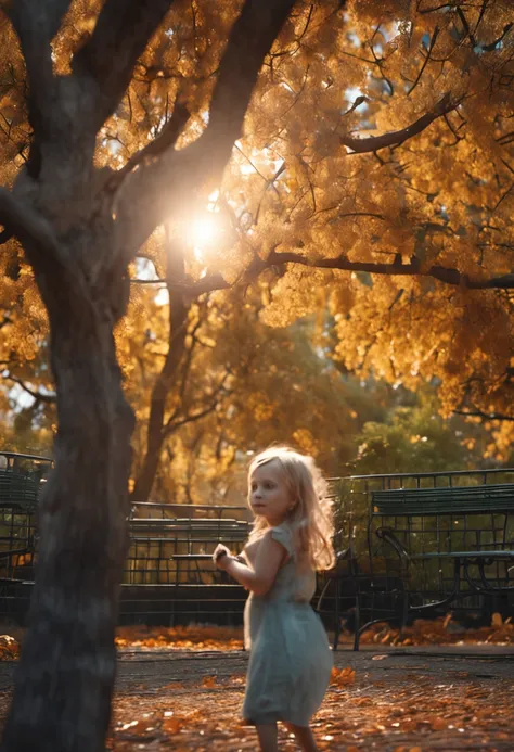 Child girl
7-year-old blonde
Park with trees
Playing with ball
ultra realistic photo,qualidade 8k, FullHD