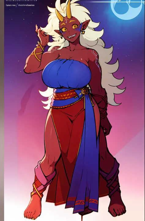 gijinka-majora, huge breast, full body