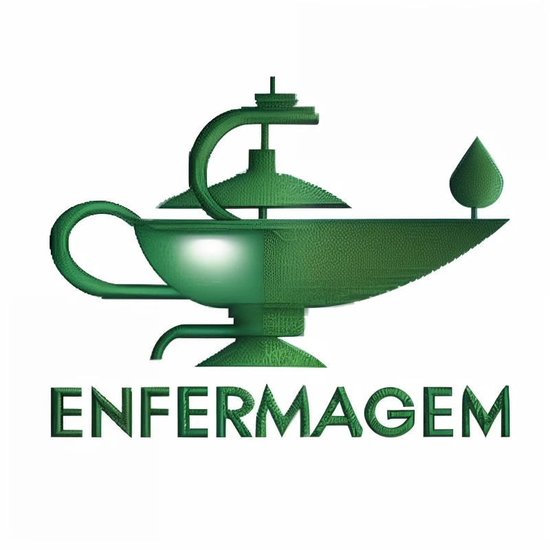 LOGOTIPO EM FORMA DA LAMPADA DA ENFERMAGEMESCITO ENFERMAGEM EM RELATOS