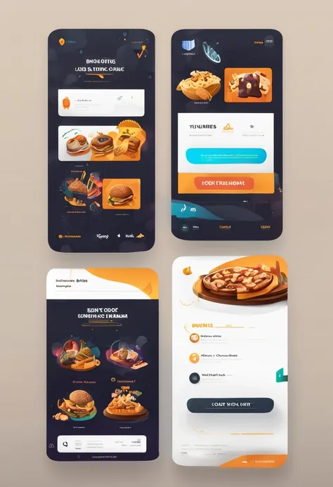 crie uma UI UX DESIGN de um menu de jogo