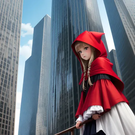 Little Red Riding Hood works in a tall building