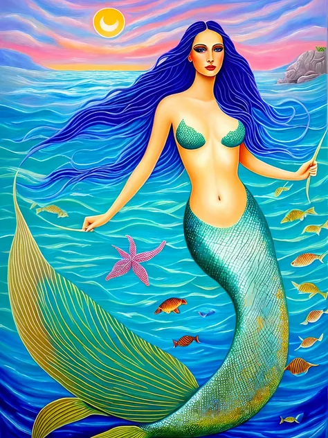 Esoteric Mermaid painting art