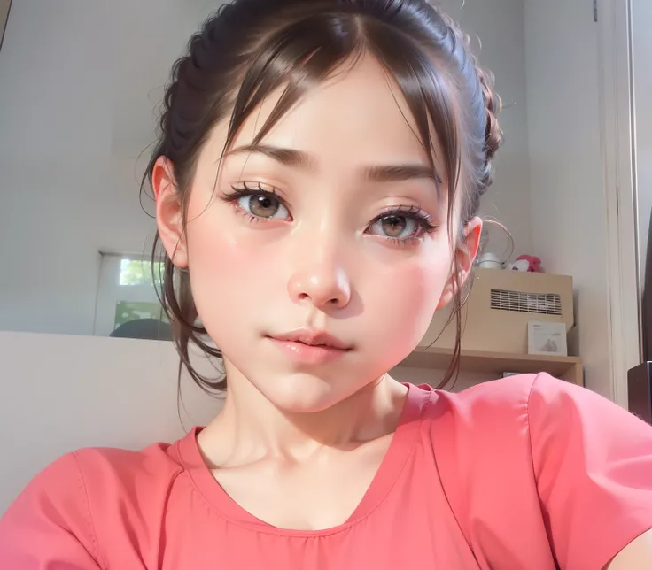 Day man，cute female child，二重まぶた